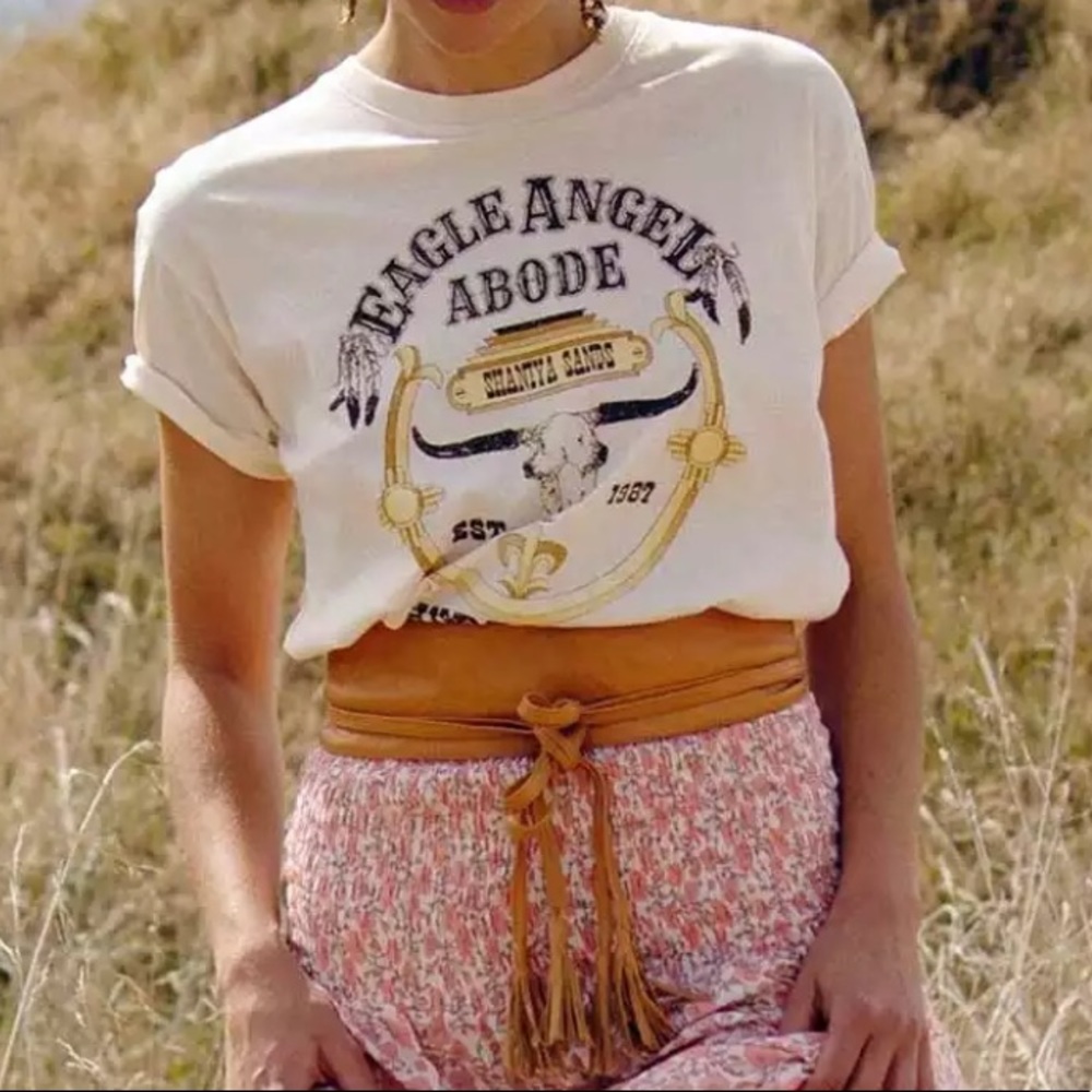 Boho Eagle Angel Western Graphic Tee - Picture 3 of 6